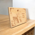 Personalised Rectangular Wood Engraved Photo Frame - Personalify