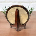 Personalised Natural Wood Round Engraved Photo Frame - Personalify